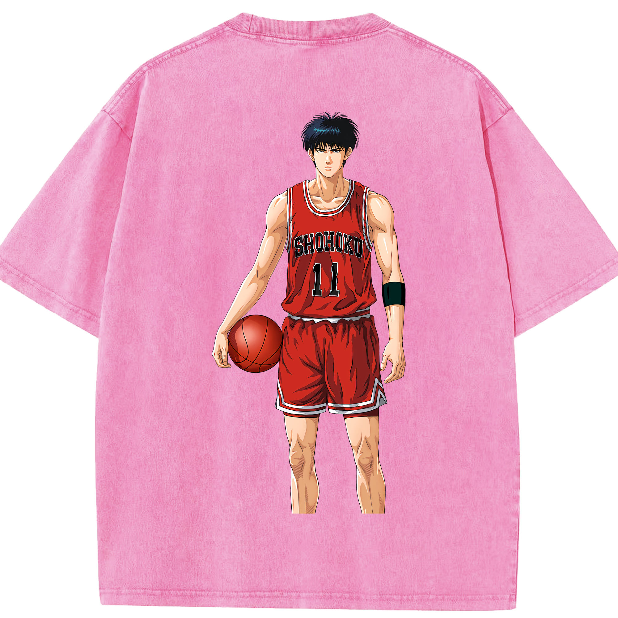 （画像用） SLAM DUNK／スラムダンク 綿100% ヴィンテージ風 半袖Tシャツ（背面プリント）